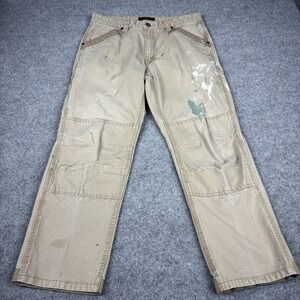 Ridgecut Toughwear Pants Mens 36x32 Ripstop Painters Workwear Carpenter Tan Work